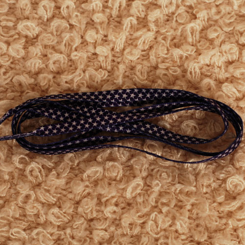 슈레이스 신발끈,후드끈 전사패션끈 S94 평끈8mm 별무늬 바이올렛 한줄(한가닥)